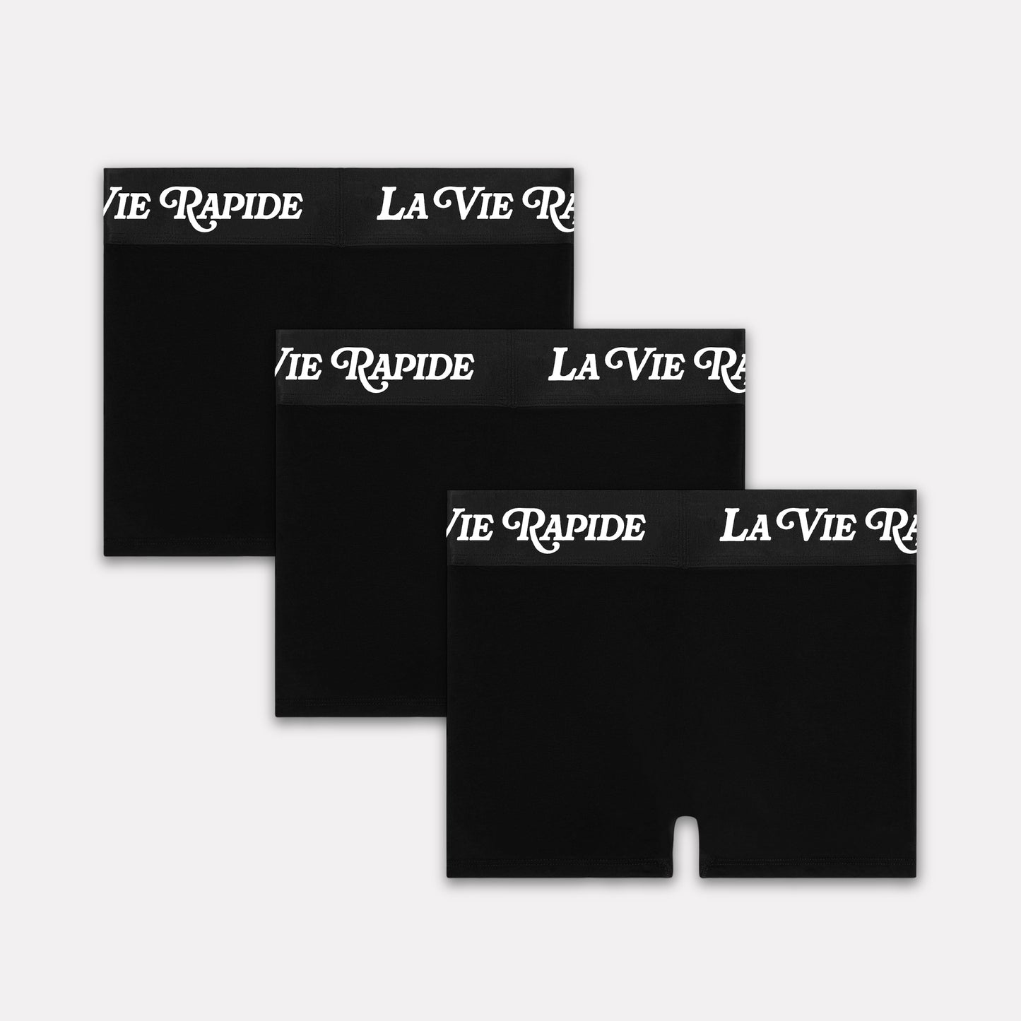 LA VIE RAPIDE BOXER LOGO BLACK PACK X3