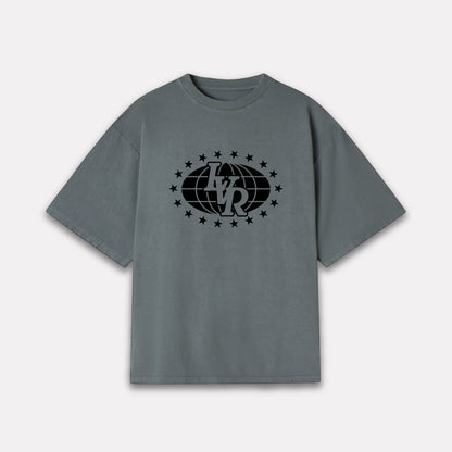 LA VIE RAPIDE T-SHIRT WORLDWIDE IRON GREY